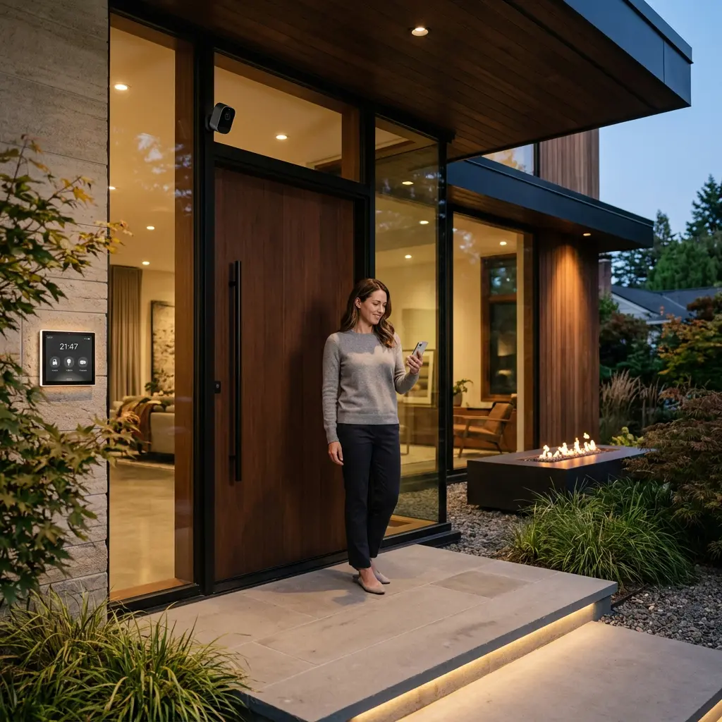 Modern Home Security Installation