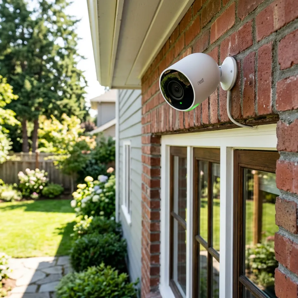 Smart deterrence security camera with spotlight and siren